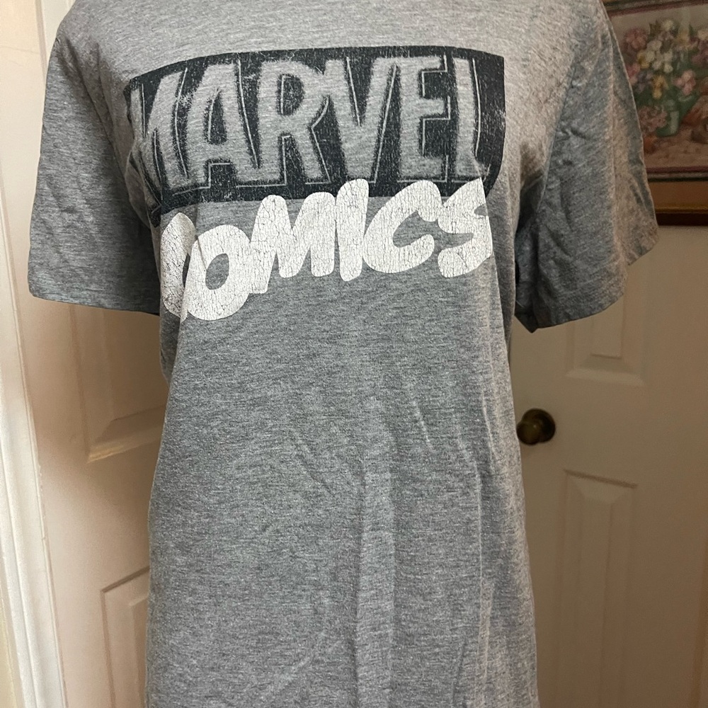 Marvel Gray and White 'Marvel Comics Tee ***Bundle 3 T Shirts for $10***